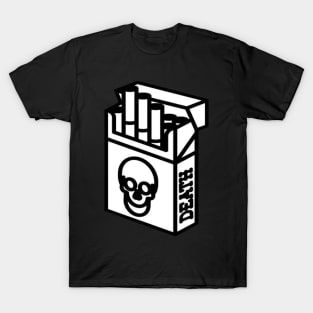 Cigarette packet - DEATH - B&W T-Shirt